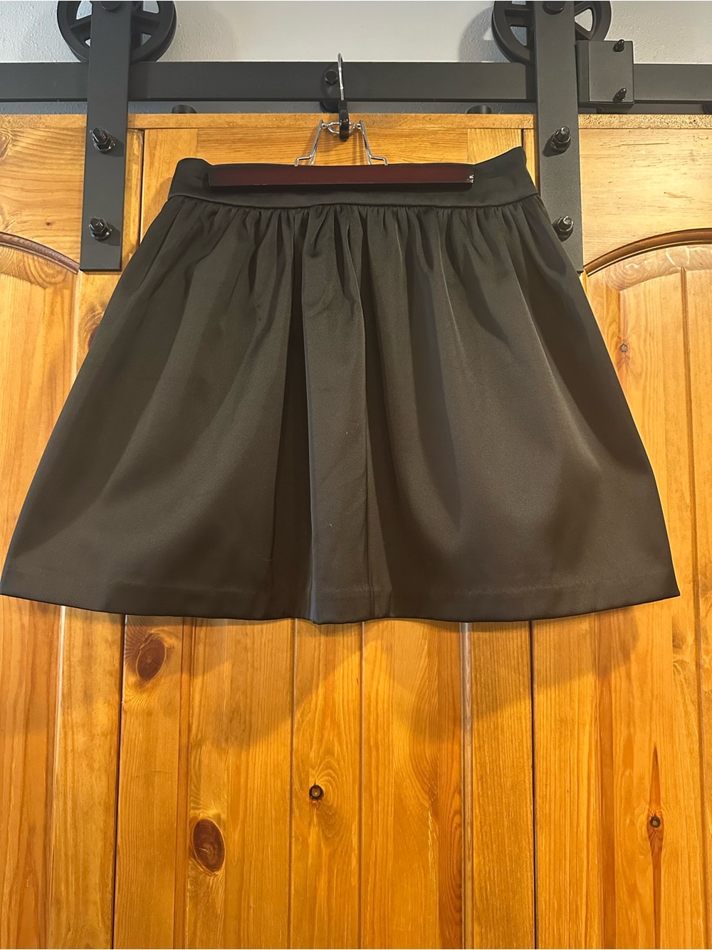 Francesca's Collections Black Circle Skater Mini Skirt